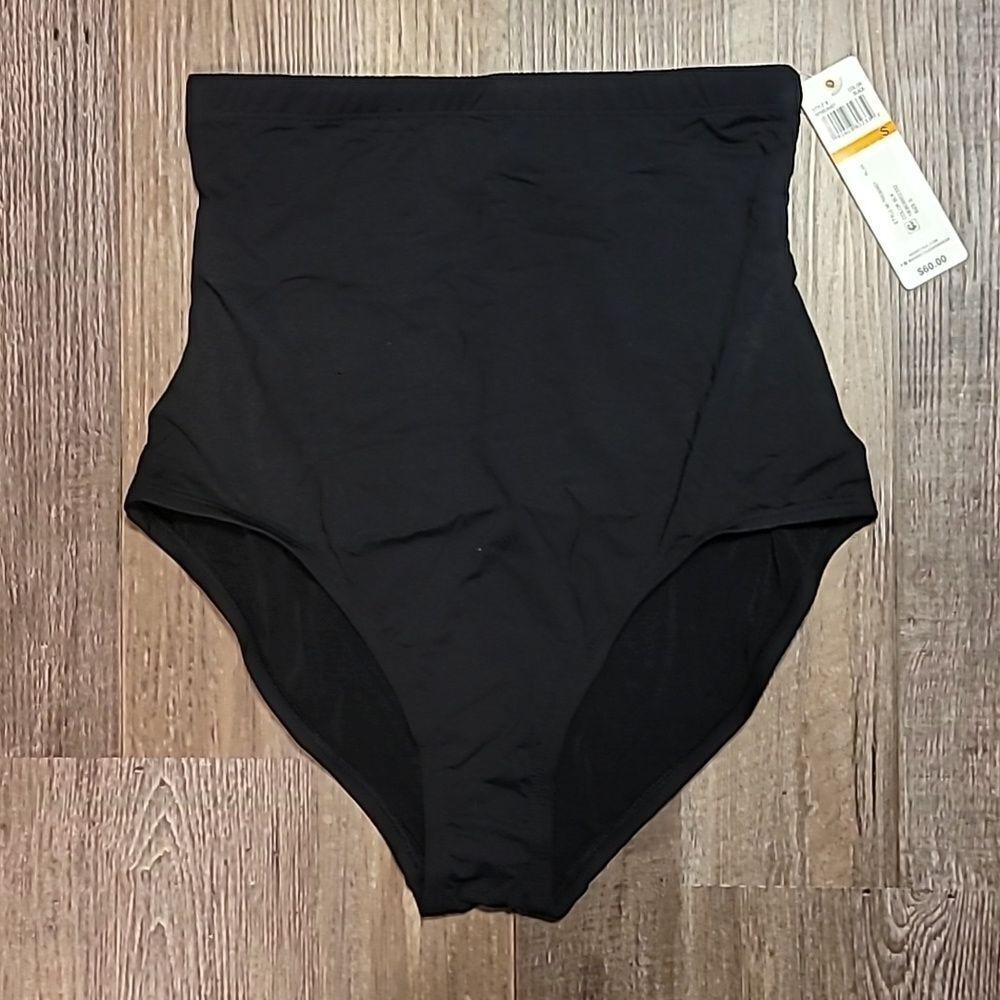 Anne Cole Black Tummy Control Swimsuit Bottom Women's Size Small